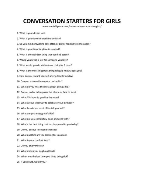 best truths to ask a girl|conversation starters with girls.